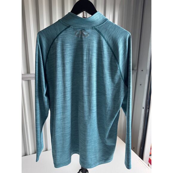 Under Armor Loose 3/4 Zip Shirt Blue EUC Heat Gear - Picture 7 of 8